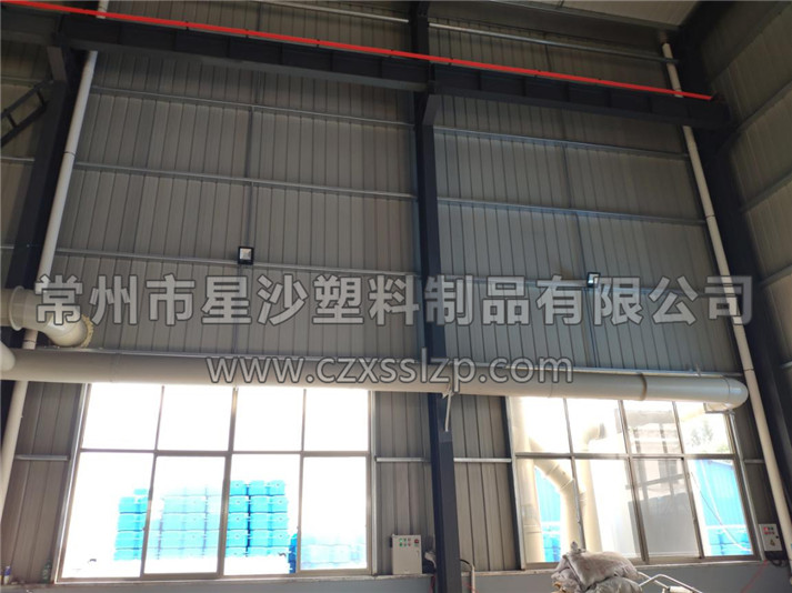 塑料廢氣處理系統(tǒng)安裝圖-星沙浮筒廠家5